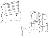 <CENTER>№59 - <i>Парикмахерская и стол для рисования</i>   </CENTER>