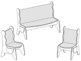 <H3>2 - Полумягкая мебель</H3>